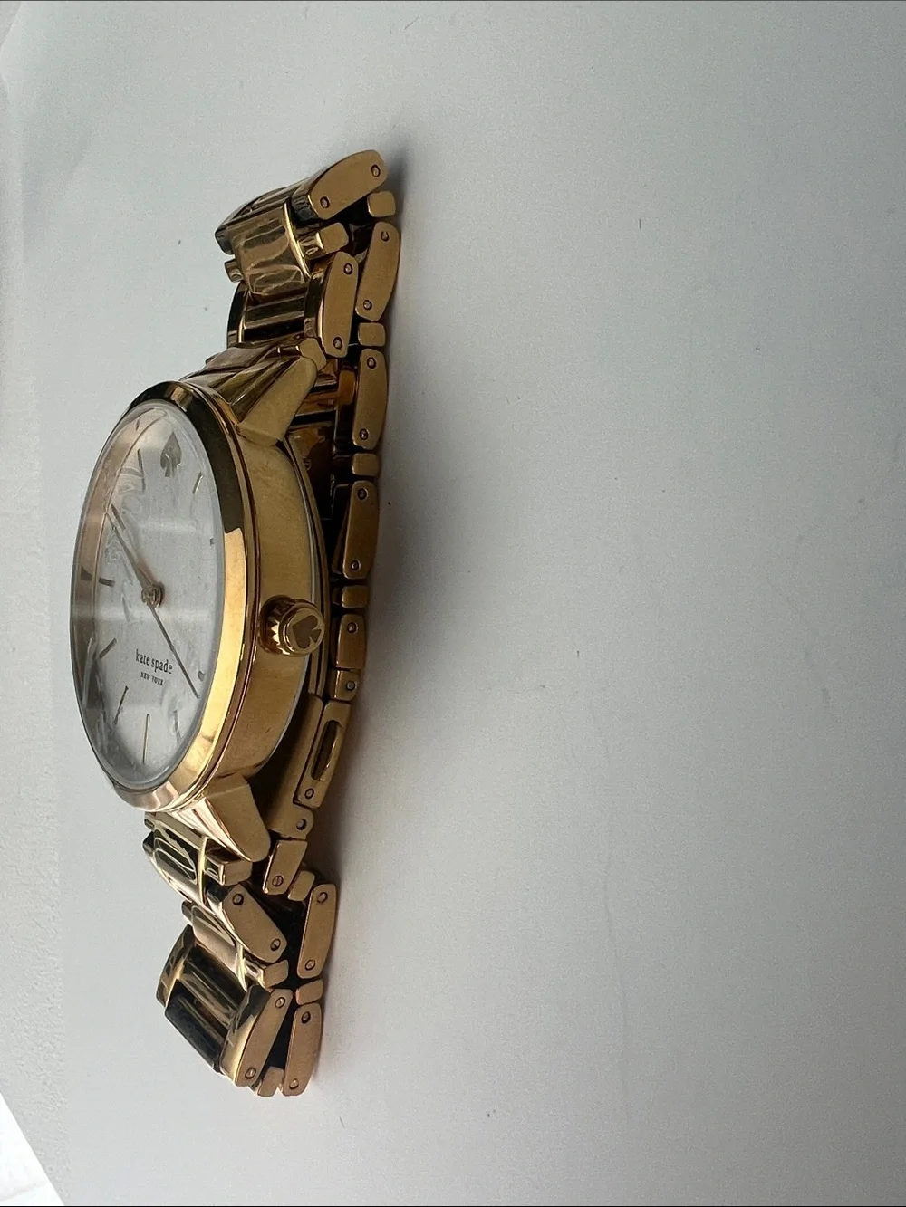 NEW Kate Spade New York Gold Bracelet Watch in Gold & White